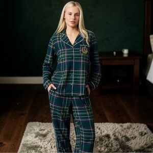 NWT Posh Peanut Women's Flannelette Pajama Set - Size S - MSRP $88